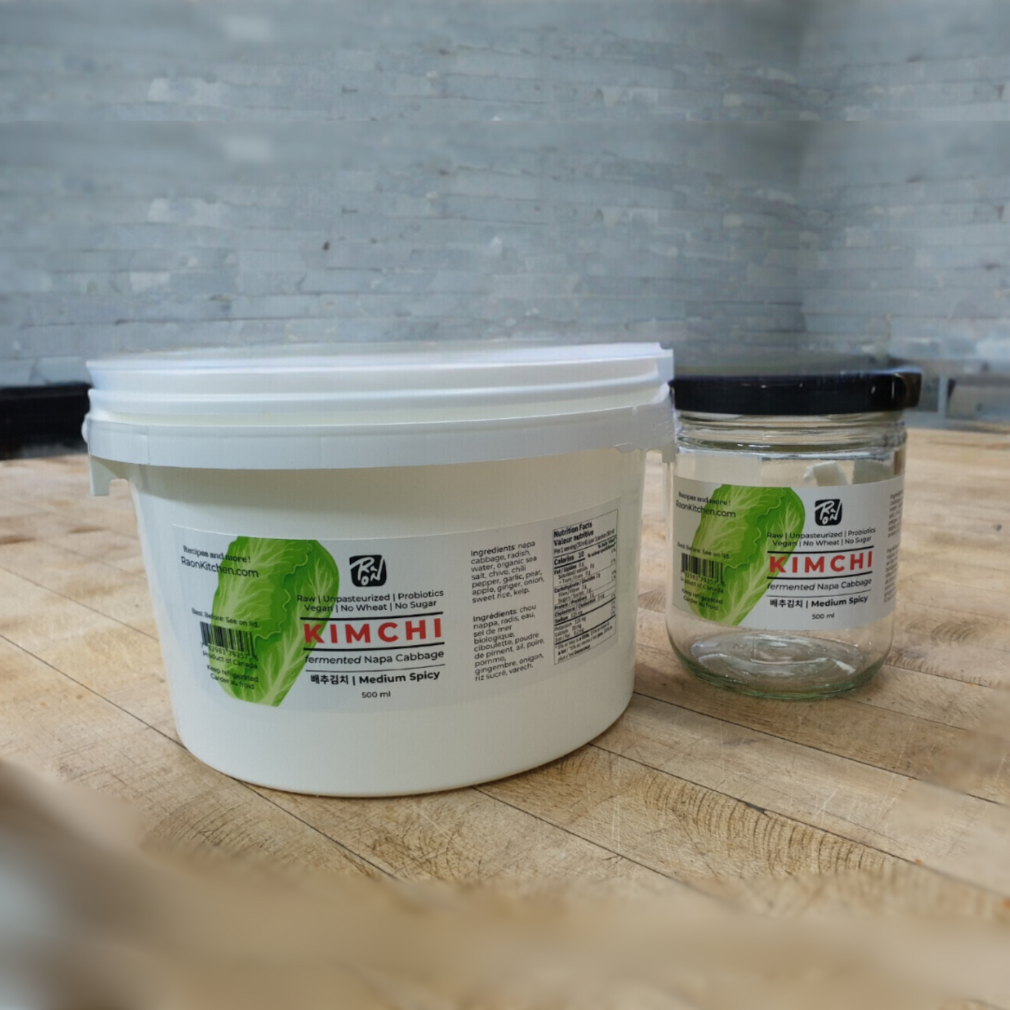 2.5 litre pail of Kimchi