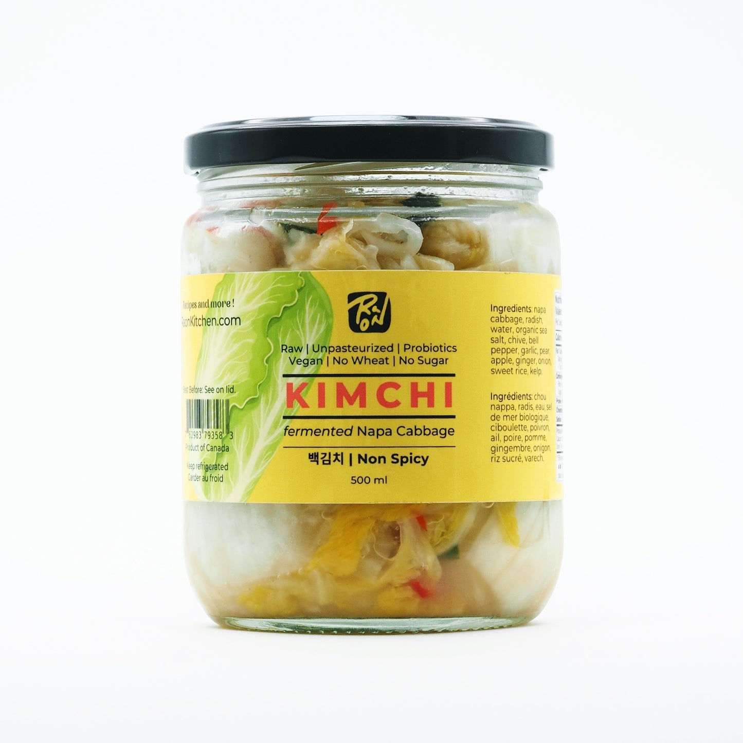 Kimchi, Napa Cabbage - Non Spicy