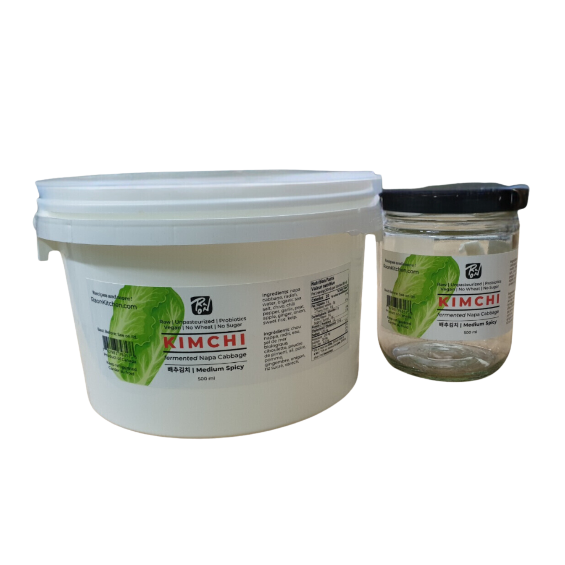 2.5 litre pail of Kimchi – Raon Kitchen