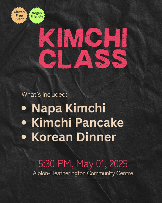 Korean Cooking Class - Kimchi Making, Kimchi Pancake & Korean Dinner - May 01, 2025